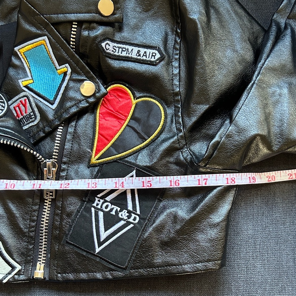 Hot & Delicious Black jacket with Colorful Patches - Picture 9 of 15
